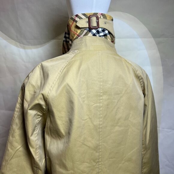 Burberry Yellow Gabardine Camden Car Coat - Picture 11 of 16
